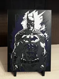 Batman Dark Knight 3D Printed Art – Blue – Image 1
