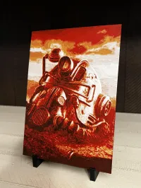 Fallout Power Armor Helmet Wall Art Decor – Image 1