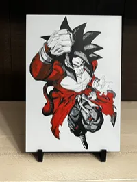 Super Saiyan 4 Goku 3D Printed Art – Dragon Ball GT Decor – Image 2