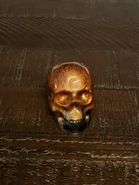 Bullet Casing Resin Skull – Copper & Black, Mini – Image 4
