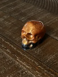 Bullet Casing Resin Skull – Copper & Black, Mini – Image 2