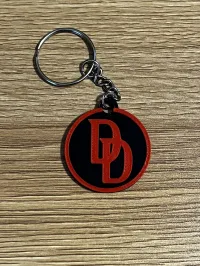 Daredevil Keychain 1 1/2" Marvel Superhero Key Fob with Chain | Comic Book – Image 1