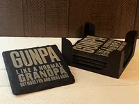 Gunpa Slate Coaster – Gun Collector Gift (Single or Set of 4) – Image 2