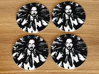 John Wick Guns Coaster Set of 4 with Holder – 3D Printed – Image 1