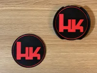 HK-Themed Coaster Set of 4 with Holder – 3D Printed – Image 2