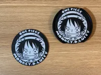 One Piece Straw Hat Coaster Set of 4 with Free Holder – Anime 3D Printed – Image 2