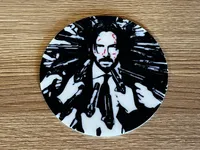 John Wick Guns Coaster Set of 4 with Holder – 3D Printed – Image 2