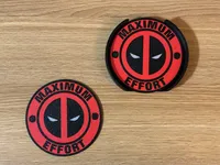 Deadpool Maximum Effort Coaster Set of 4 with Holder – 3D Printed – Image 2