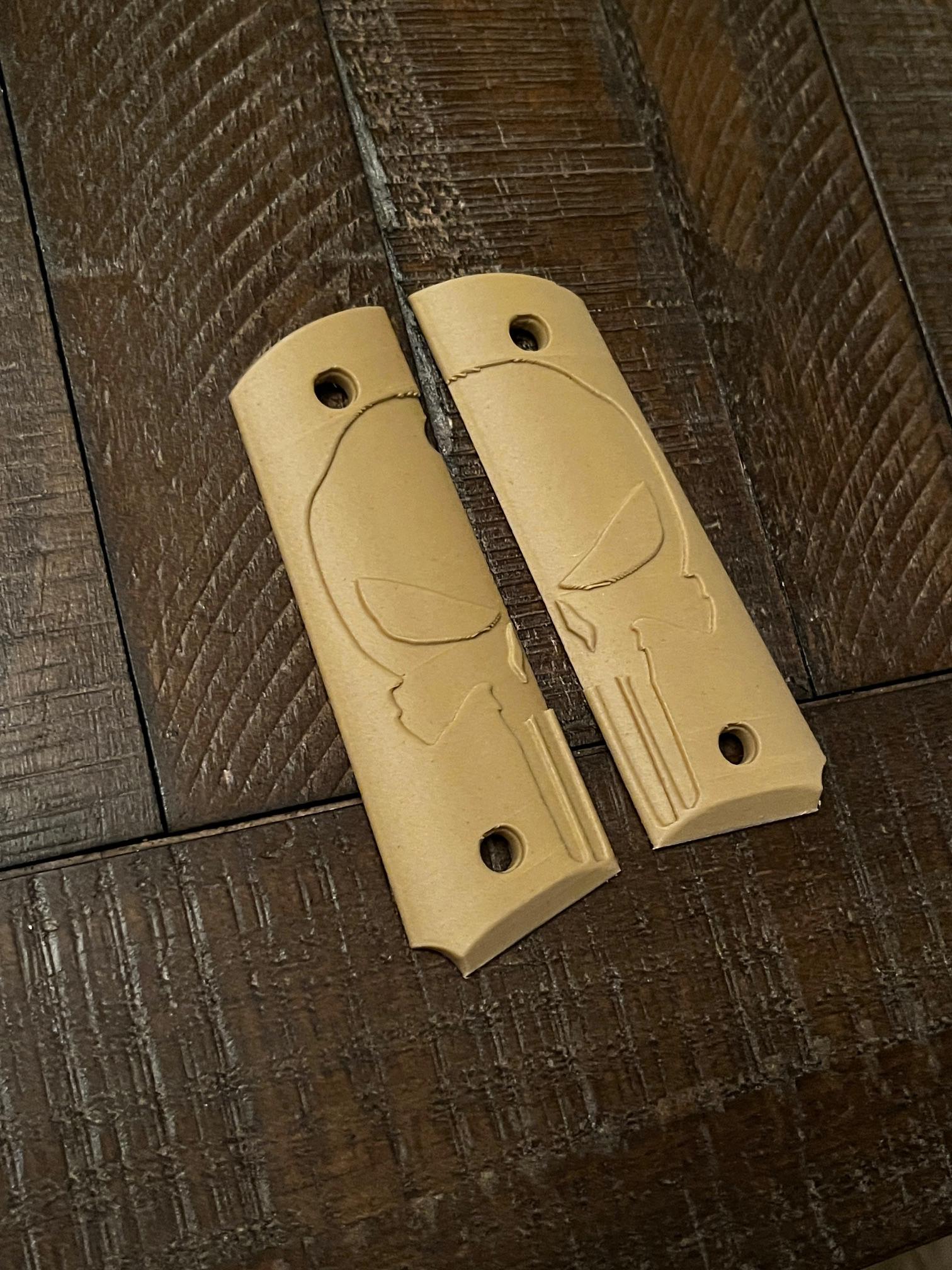 FDE Sand Punisher 1911 Pistol Grips Kimber Colt Rock Island Springfield – Image 3