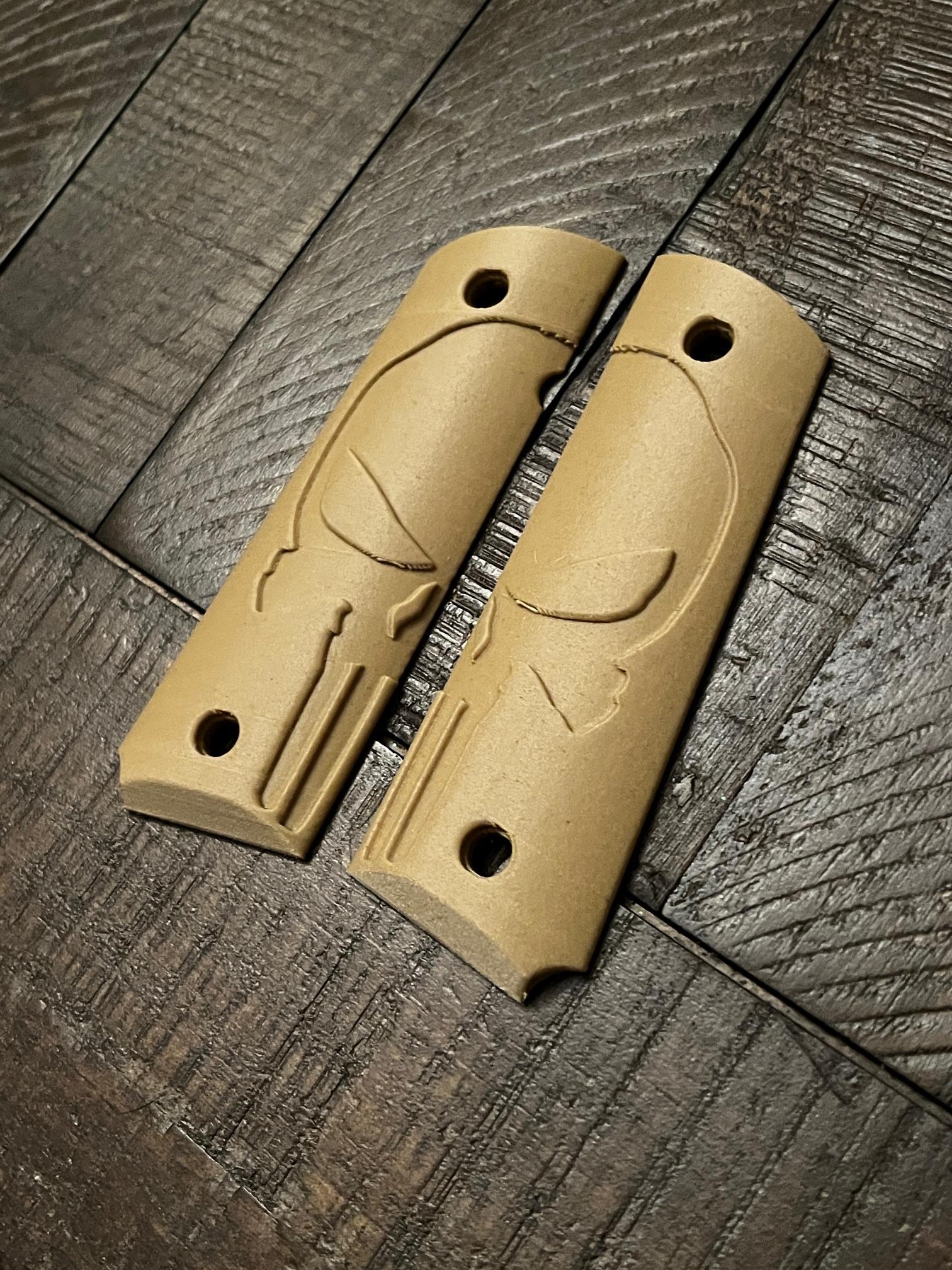 FDE Sand Punisher 1911 Pistol Grips Kimber Colt Rock Island Springfield – Image 2