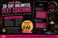 30-Day Unlimited Spiritual Text Coaching – Birthday Special – Image 1