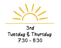 Reg - 3rd - Tues & Thurs - 7:30Am - 5:30PM – Image 1