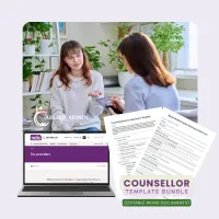 Counsellor Template Bundle (Editable Word Documents)  – Image 1
