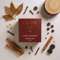 Crave Candle Luxury Teakwood – Image 1