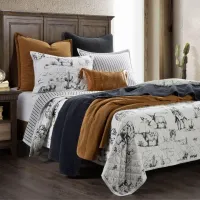 Paseo Road Western Toile Reversible Quilt Set – Image 2