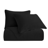 Stonewashed Cotton Velvet Quilt Set – Image 2
