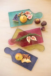 Colorful Glass Cheese Boards – Image 1