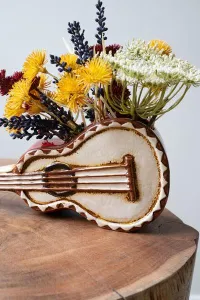 Ceramic Guitar Vase  – Image 1