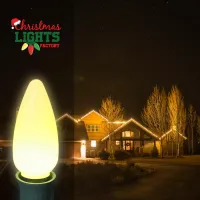 DIY C9 Christmas Light Kit – 100 ft | Choose Warm White, Red & White, or Multicolor | Includes Bulbs, Plugs, and Wire – Image 8