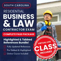 South Carolina Residential Business and Law Contractor Exam Complete Pass Package – Image 1