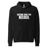 Become Who You Needed Unisex Hoodie — AiVA x Bella & Canvas – Image 12