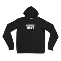 Most People Won’t Unisex Hoodie — AiVA x Bella & Canvas – Image 3