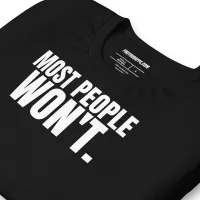 Most People Won’t Unisex Tee — AiVA x Bella & Canvas – Image 9