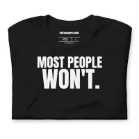 Most People Won’t Unisex Tee — AiVA x Bella & Canvas – Image 10