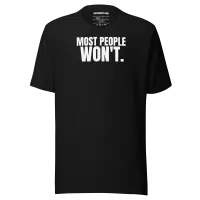 Most People Won’t Unisex Tee — AiVA x Bella & Canvas – Image 5