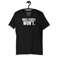 Most People Won’t Unisex Tee — AiVA x Bella & Canvas – Image 1