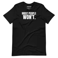 Most People Won’t Unisex Tee — AiVA x Bella & Canvas – Image 8