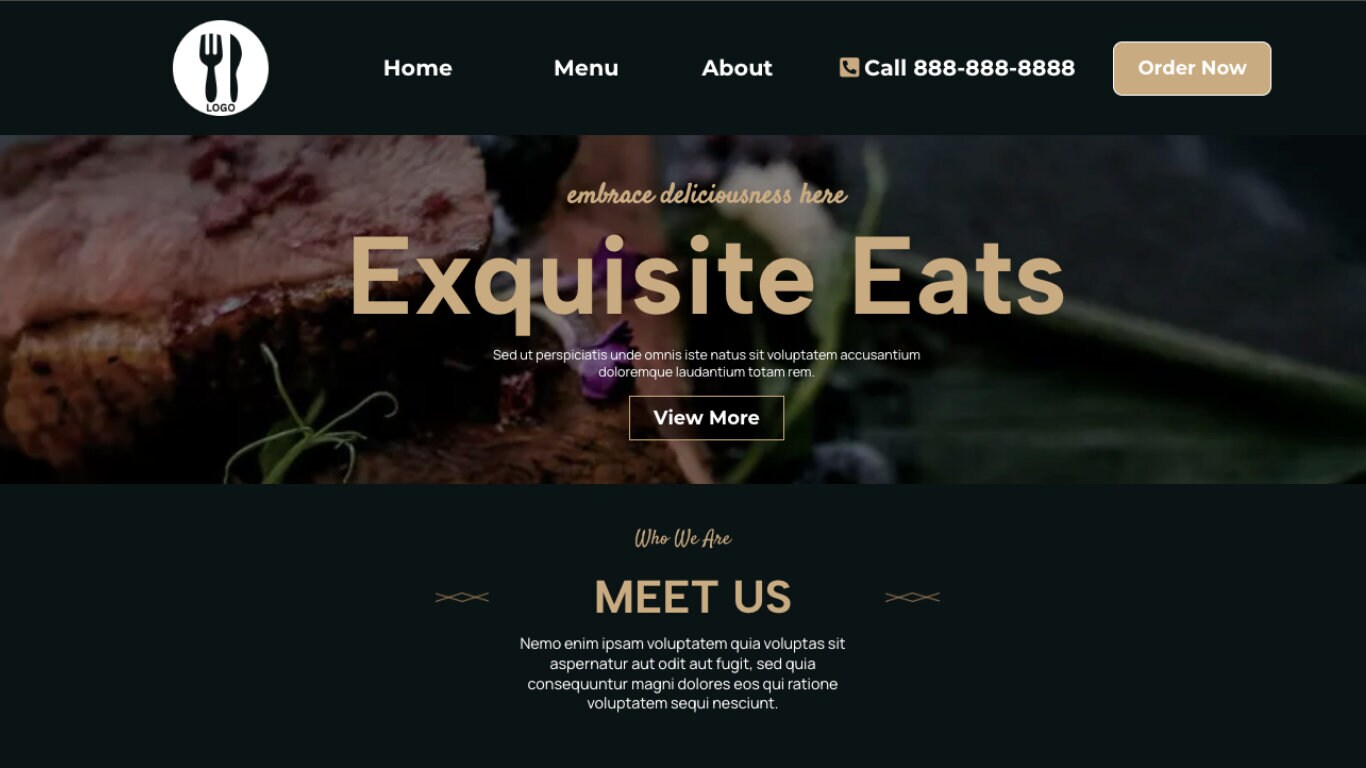 Restaurant Website Template – Image 4