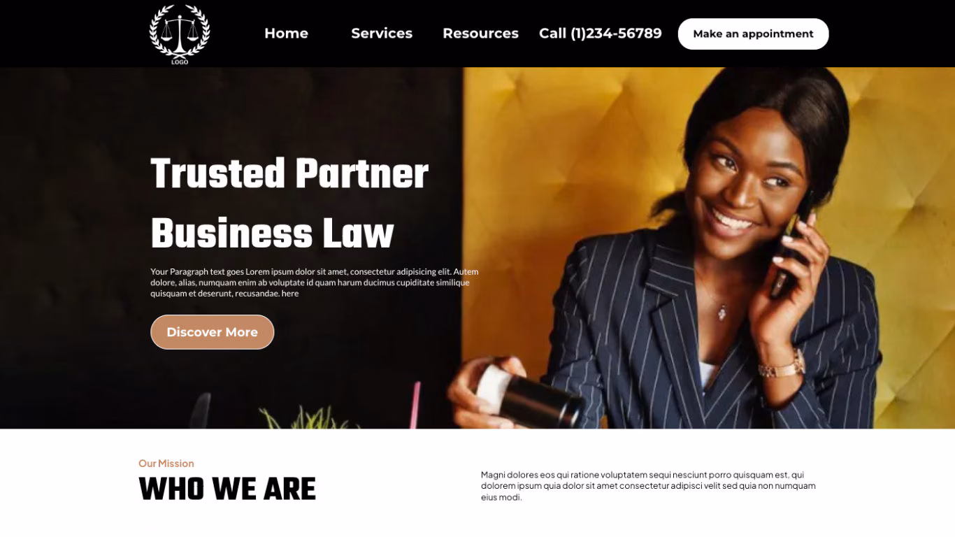 Lawyer Website Template – Image 2