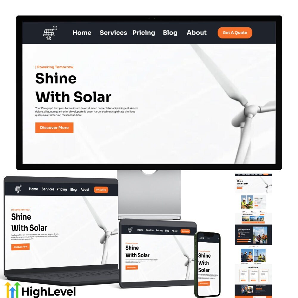 Solar Website Template – Image 2
