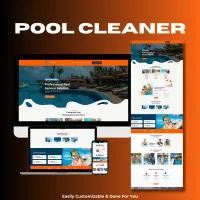 Pool Cleaning Website Template – Image 1