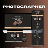 Photographer Website Template – Image 1