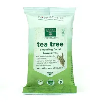 Cleansing Facial Towelettes - Tea Tree - Travel Size – 15 Wipes per pack
