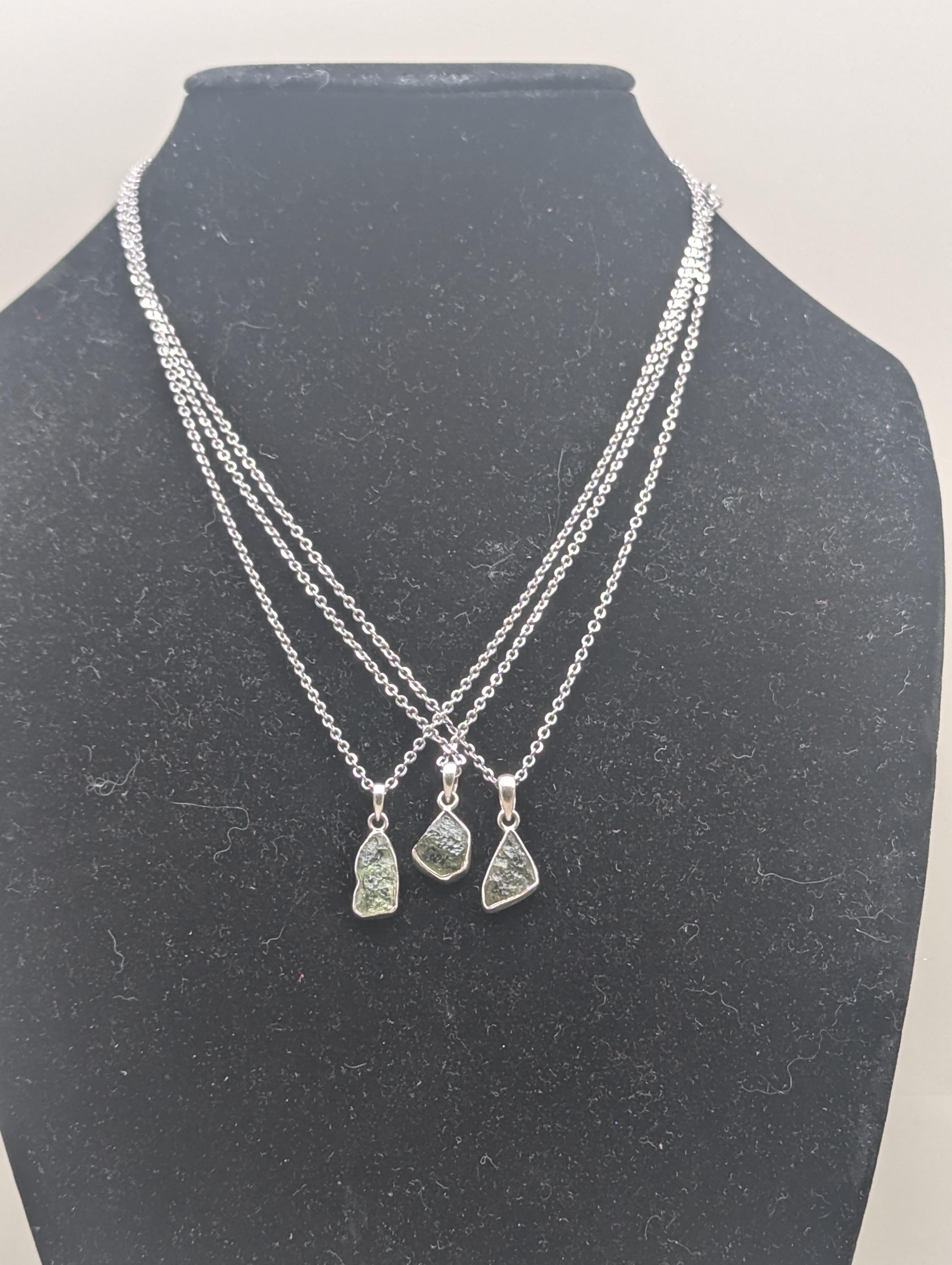 Moldavite Necklace | Spiritual Awakening, Transformation & Intuition – Image 1
