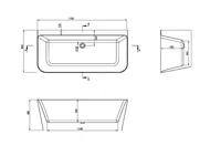 Porto Back-to-Wall Bath – Image 4