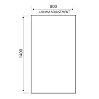 S6 Square Edge Bath Screen – Image 2