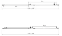 S6 Sliding Shower Door 1500 – Image 5