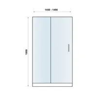 S6 Sliding Shower Door 1500 – Image 4