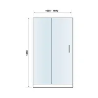 S6 Sliding Shower Door 1700 – Image 4