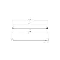 S6 Brushed Brass Side Panel 700 – Image 2