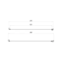 S6 Brushed Brass Side Panel 900 – Image 2