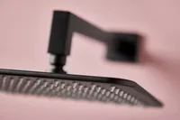 Square Shower Arm & Head Matte Black – Image 2