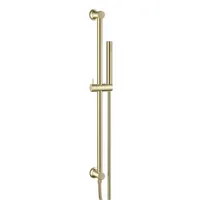 Riser Rail & Handset Including Hose Brushed Brass – Image 1