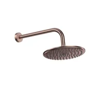 Round Shower Arm & Head Brushed Bronze – Image 1