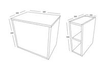 Alfie 800 Cabinet with Open Storage – Image 5