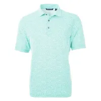 Cutter & Buck Virtue Eco Pique Botanical Print Recycled Polo – Fresh Mint, Large